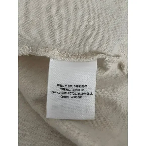 Anthropologie Sz M Off The Shoulder Dress Cream Knit Mini Cottage Core Comfy NWT - Picture 9 of 11